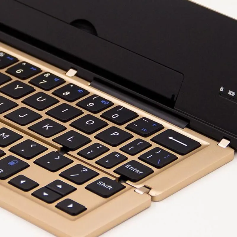 Tri-fold mini wireless keyboard Portable Aluminum Folding Blueteeth Keyboard Foldable Compatible Most Of Tablets And Smart Phone
Tri-fold mini wireless keyboard Portable Aluminum Folding Blueteeth Keyboard Foldable Compatible Most Of Tablets And Smart Phone