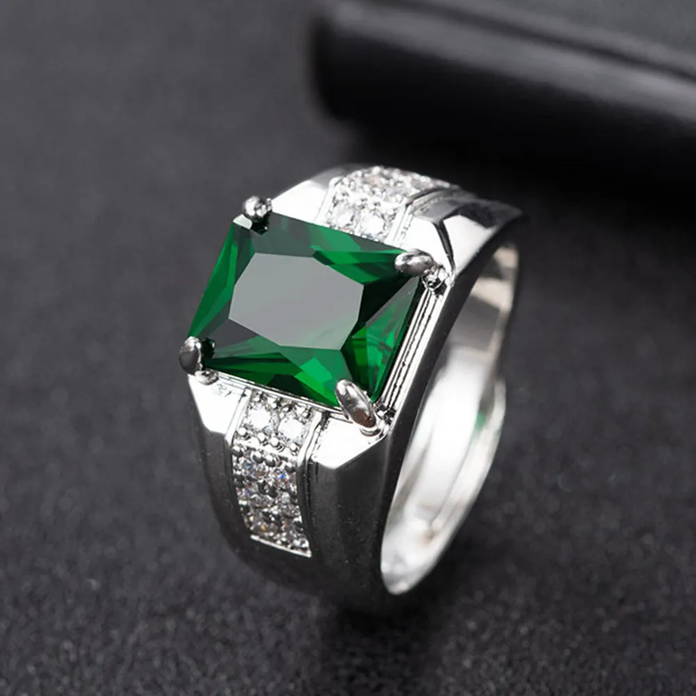 Кольцо мужское с зелеными изумрудами, модное Ювелирное Украшение с драгоценными камнями, цвет 14 к, белое золото, серебро, бижутерия
Кольцо мужское с зелеными изумрудами, модное Ювелирное Украшение с драгоценными камнями, цвет 14 к, белое золото, серебро, бижутерия