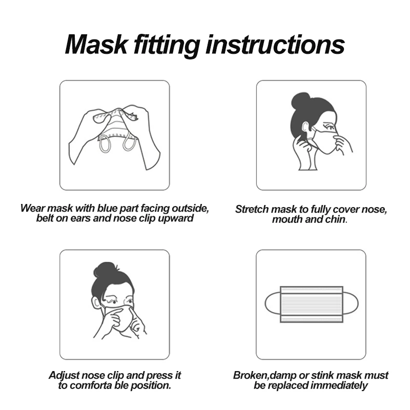 100 Pcs Face Mask Anti-pollution Disposable Facial Mask 3 Layers Non-woven Filter Personal Mouth Face Masks Earmuff
100 Pcs Face Mask Anti-pollution Disposable Facial Mask 3 Layers Non-woven Filter Personal Mouth Face Masks Earmuff