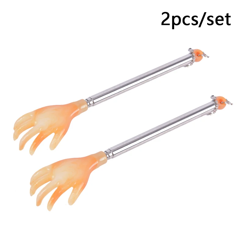 1/2pc Telescopic Stainless Steel Claw Massager For Back Massage Promotion Tool Blood Circulation Relax Health Scratcher - купить по