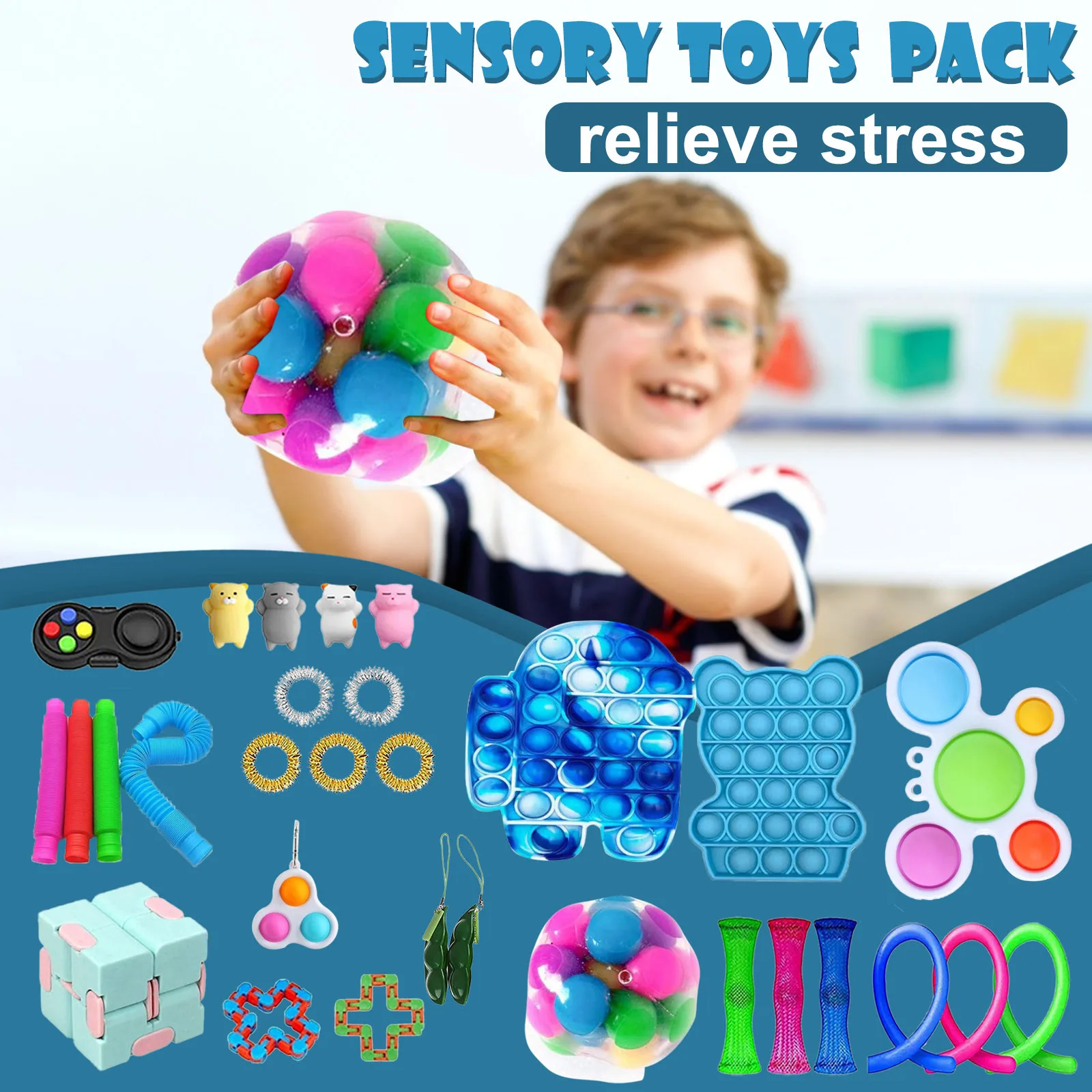 Squeeze Reliver Stress Toys Rainbow Push It Bubble Antistress Toys Adult Children Sensory Relieve Autism Squeeze Reliver Stress
Squeeze Reliver Stress Toys Rainbow Push It Bubble Antistress Toys Adult Children Sensory Relieve Autism Squeeze Reliver Stress