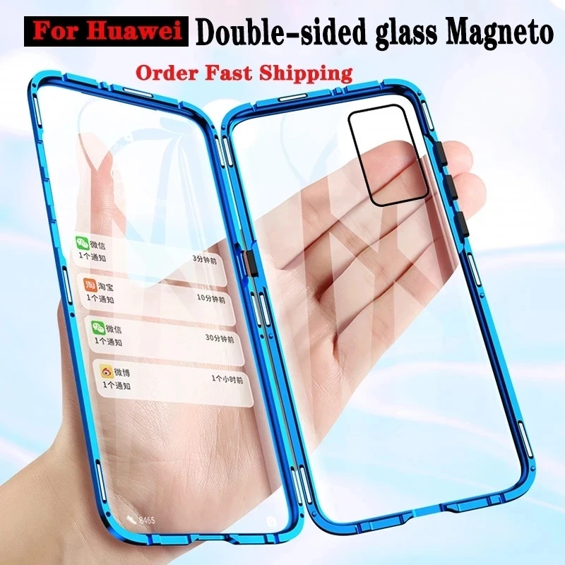 Magnetic Case Metal Magnet Case Double Sided Glass for Huawei P40 30 20 Lite for Honor 50 60 30 20 Pro X30 20 8X 9X 10Lite Cover
Magnetic Case Metal Magnet Case Double Sided Glass for Huawei P40 30 20 Lite for Honor 50 60 30 20 Pro X30 20 8X 9X 10Lite Cover