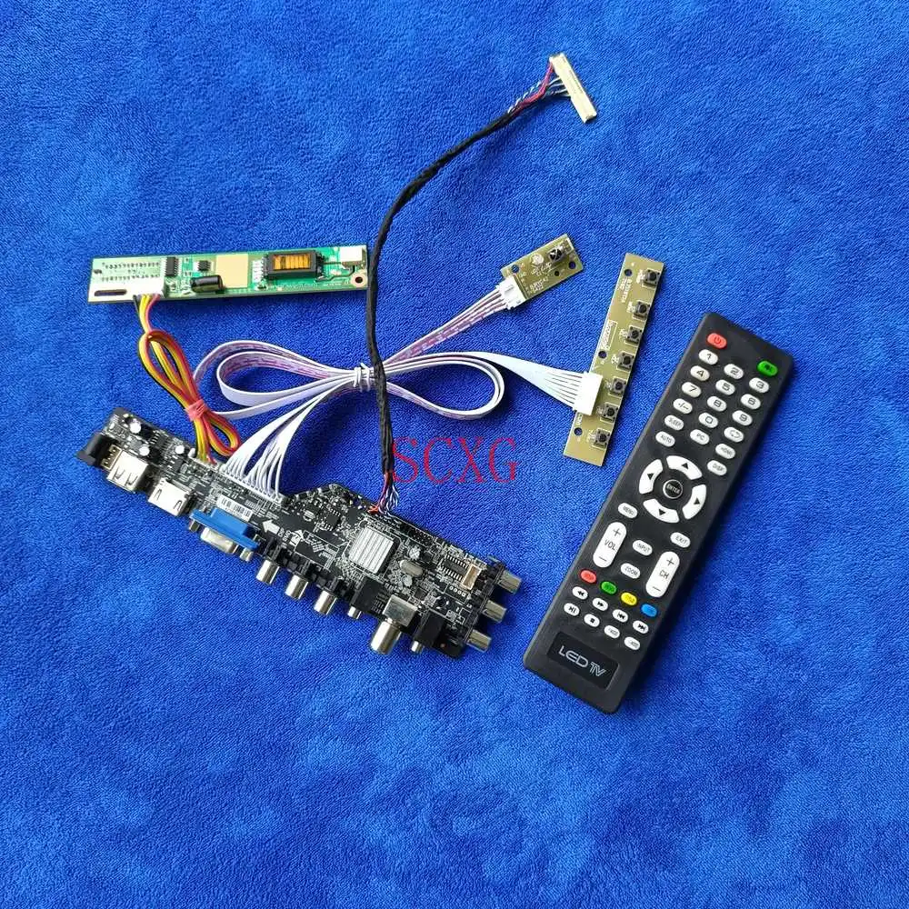 LCD Monitor Drive Board 1CCFL 1440*900 For LTN141BT06/LTN141WD/QD14TL03 DIY KIT Signal DVB AV VGA USB HDMI-compatible 30Pin LVDS
LCD Monitor Drive Board 1CCFL 1440*900 For LTN141BT06/LTN141WD/QD14TL03 DIY KIT Signal DVB AV VGA USB HDMI-compatible 30Pin LVDS