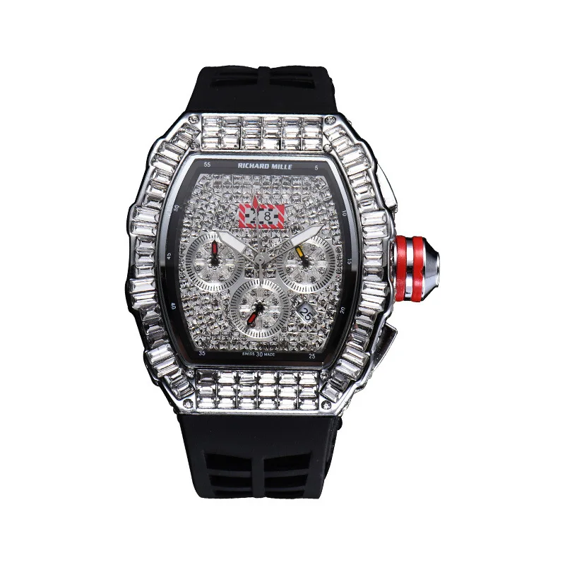 Hengbolong wine barrel watch transparent inlaid diamond Ghost Head personality fashion watch men's Watch
Hengbolong wine barrel watch transparent inlaid diamond Ghost Head personality fashion watch men's Watch