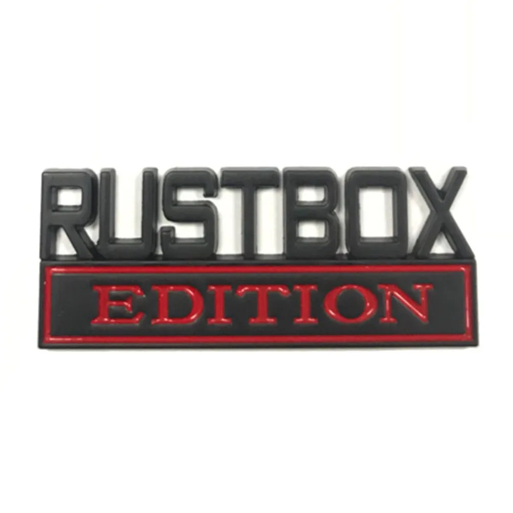 2pc Emblem Set Auto Car Stickers RUSTBOX EDITION Black N Red Emblem Badges Fits For Chevy Ford Car Truck
2pc Emblem Set Auto Car Stickers RUSTBOX EDITION Black N Red Emblem Badges Fits For Chevy Ford Car Truck