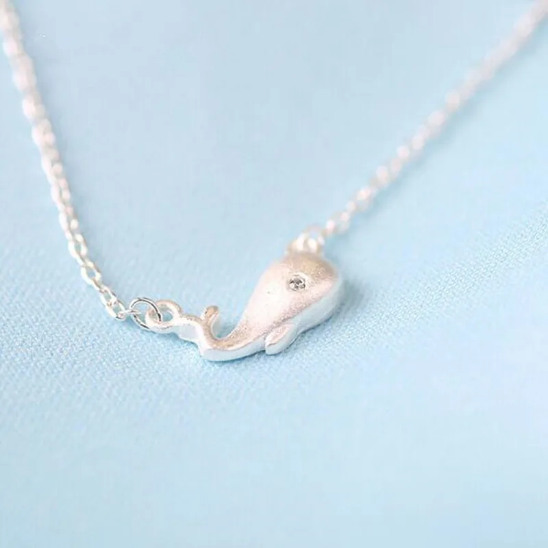 Fresh Fashion Small Whale Zircon Clavicle Chain Silver Color Necklace for Women Cute Birthday Gifts Girls Jewelry SN287
Fresh Fashion Small Whale Zircon Clavicle Chain Silver Color Necklace for Women Cute Birthday Gifts Girls Jewelry SN287