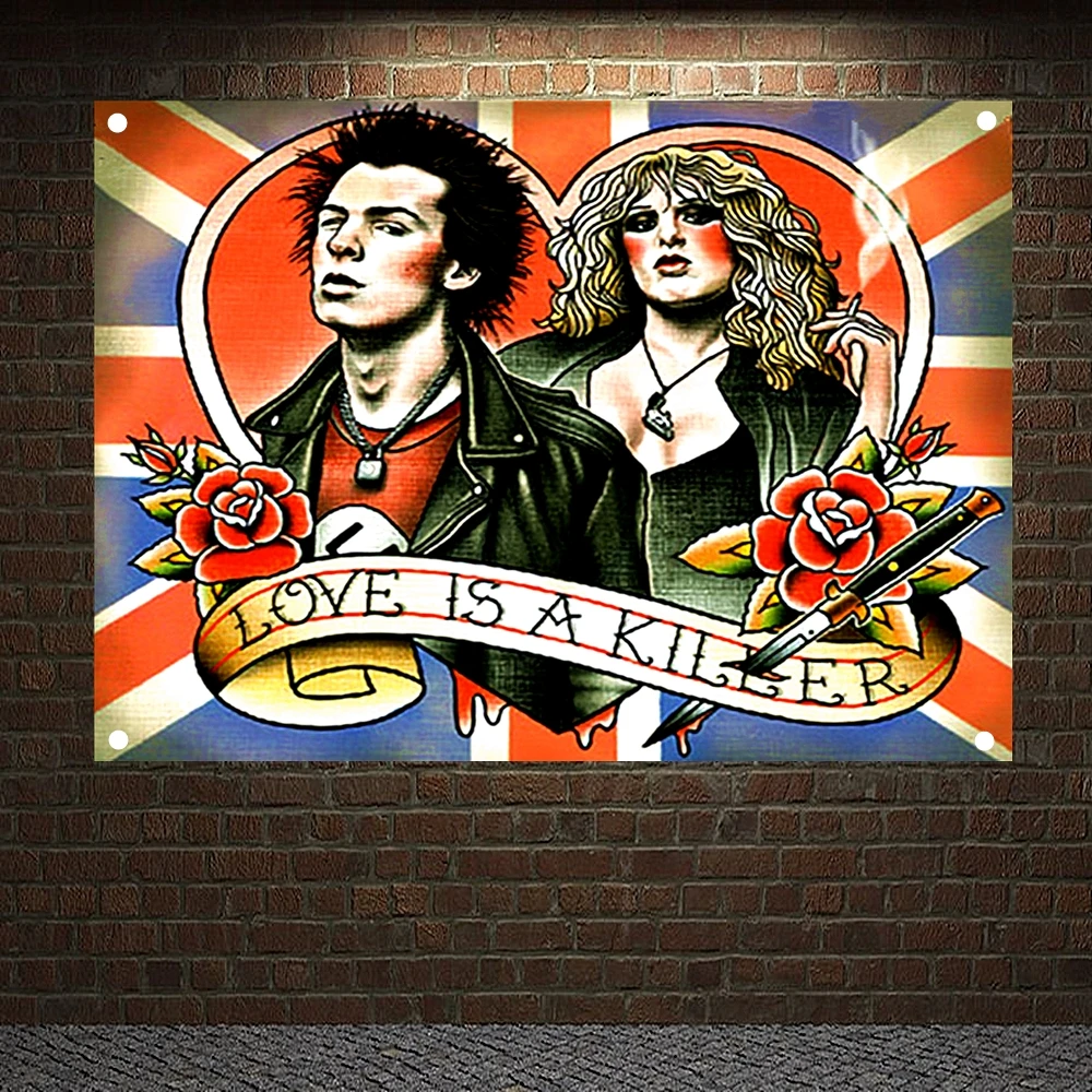 LOVE IS A KILLER Tattoo Banners Canvas Painting Wall Art Print Posters Home Decor Mural Hanging Flag 4 Gromments in Corners
LOVE IS A KILLER Tattoo Banners Canvas Painting Wall Art Print Posters Home Decor Mural Hanging Flag 4 Gromments in Corners