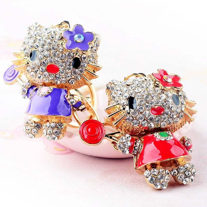 Korean version of KT cat couple keychain creative cute cartoon cat alloy bag charm
Korean version of KT cat couple keychain creative cute cartoon cat alloy bag charm