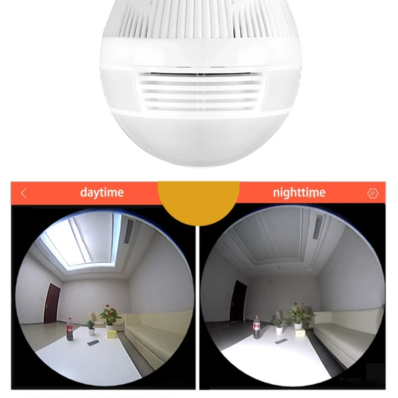 960P/1080P Wireless Wifi Camera 360 Degree Panoramic Monitoring LED Bulb Monitor Motion Detection Home Security Webcam
960P/1080P Wireless Wifi Camera 360 Degree Panoramic Monitoring LED Bulb Monitor Motion Detection Home Security Webcam