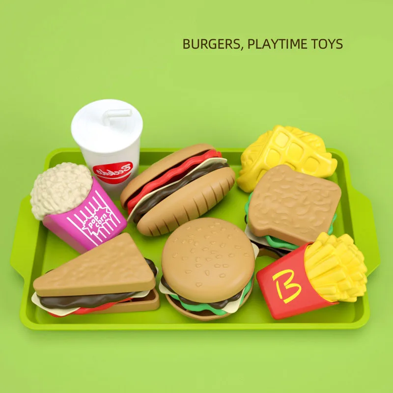 Children Simulation Hamburger Package Play House Kitchen Toy Detachable Hot Dog French Fries Sandwich Model Educational Toy Gift
Children Simulation Hamburger Package Play House Kitchen Toy Detachable Hot Dog French Fries Sandwich Model Educational Toy Gift