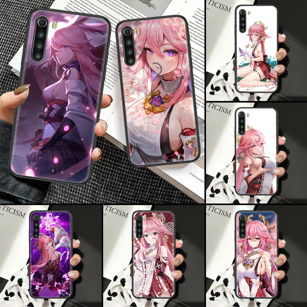 Ударопрочный чехол Guuji Yae Genshin для Xiaomi Redmi Note 7 8 9 10 7A 8T 9A 9T 9S 10S Pro, черный чехол из ТПУ, модный роскошный
Ударопрочный чехол Guuji Yae Genshin для Xiaomi Redmi Note 7 8 9 10 7A 8T 9A 9T 9S 10S Pro, черный чехол из ТПУ, модный роскошный