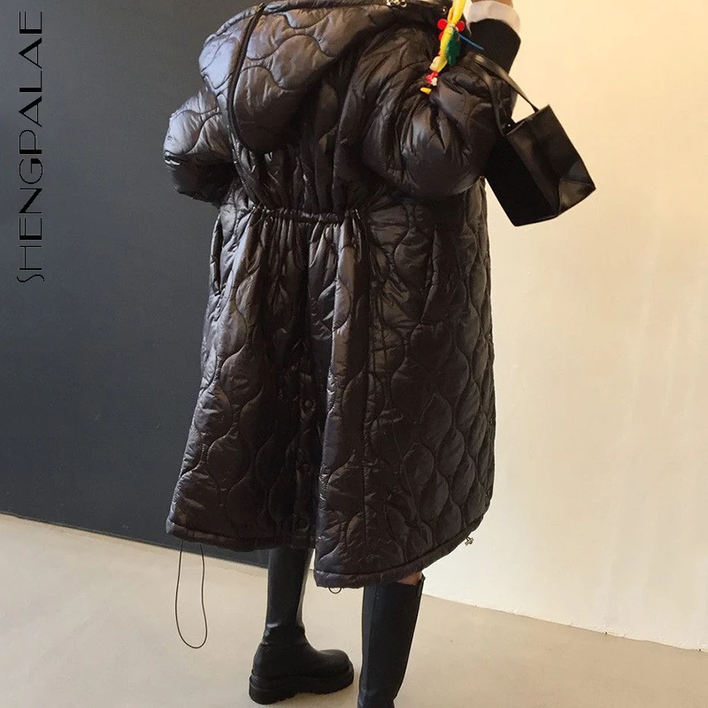 SHENGPALAE Fashion Solid Color Argyle Cotton Jacket Women's Winter 2021 New Hooded Single Breasted Drawstring Long Sleeve Coat
SHENGPALAE Fashion Solid Color Argyle Cotton Jacket Women's Winter 2021 New Hooded Single Breasted Drawstring Long Sleeve Coat
