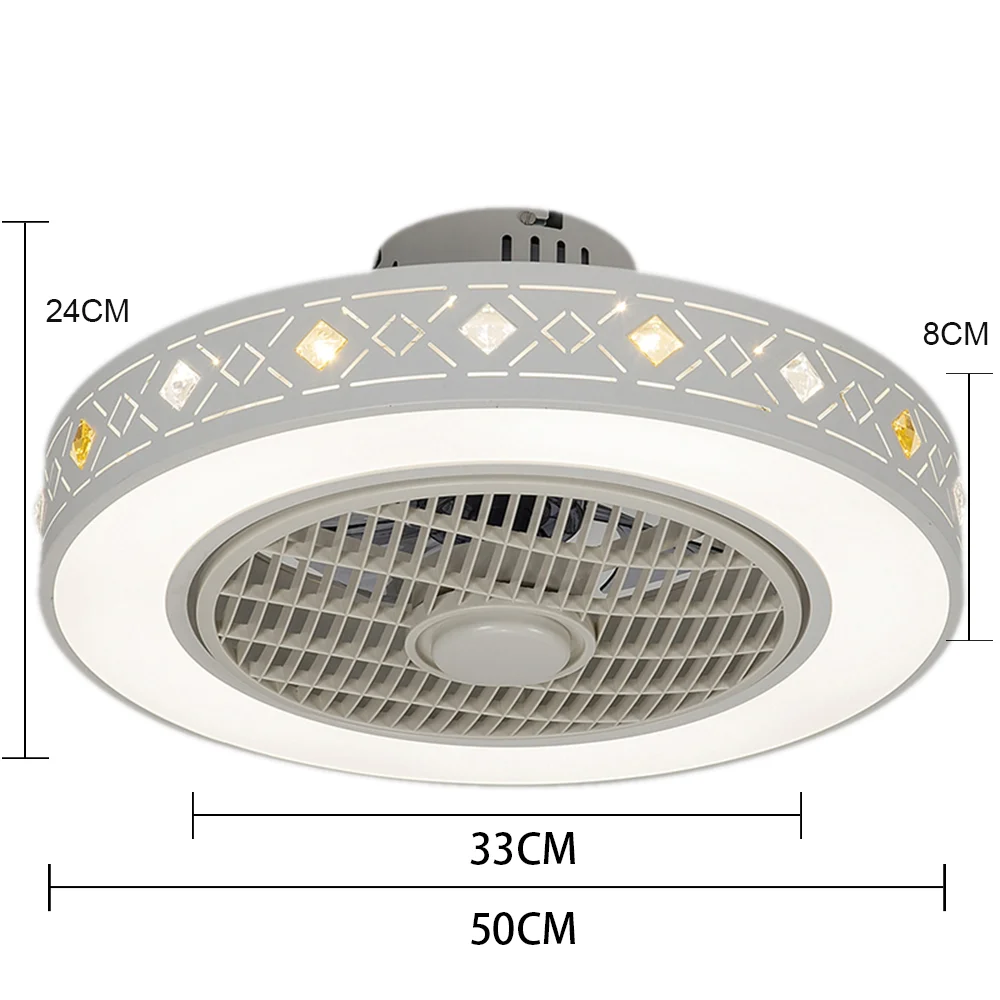 50cm led Ceiling Fan remote Control with light Cell Phone Wi-Fi Indoor home decora modern lighting circular round
50cm led Ceiling Fan remote Control with light Cell Phone Wi-Fi Indoor home decora modern lighting circular round
