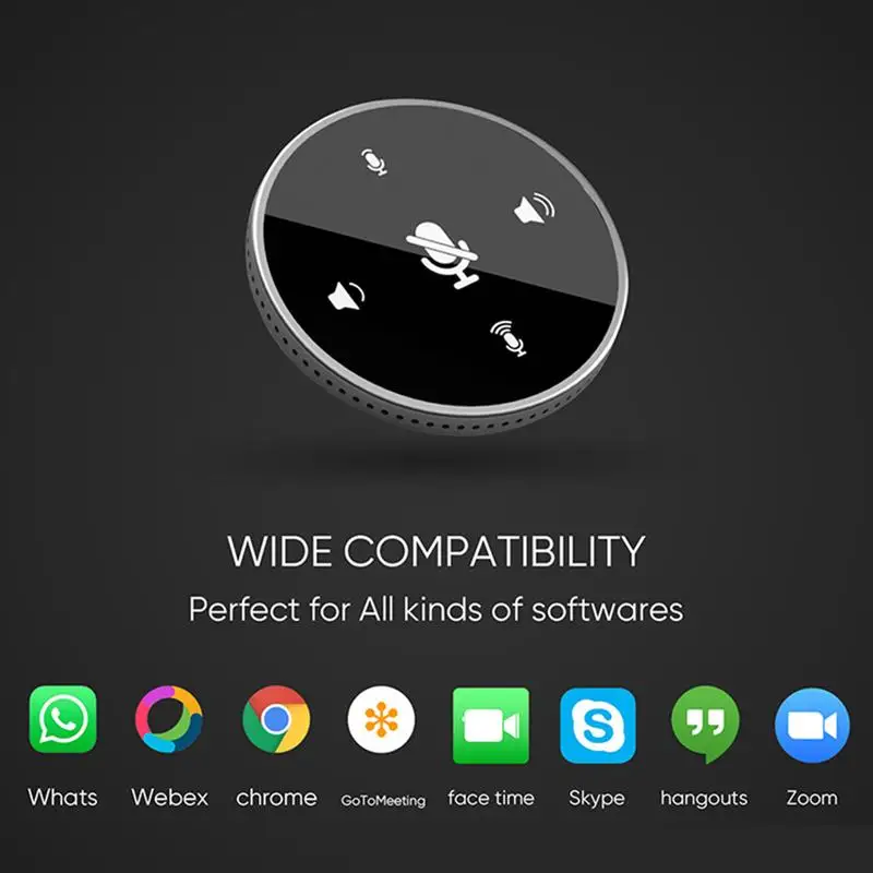 Round Video Conference Microphone USB Desktop Microphone Computer Microphone
Round Video Conference Microphone USB Desktop Microphone Computer Microphone