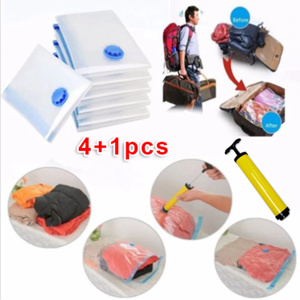 Vacuum Storage Compressed Bags Hand Pump Set Space Saving Clothes Home Travel 70*50cm, 80*60cm, 50*60cm, 40*60cm
Vacuum Storage Compressed Bags Hand Pump Set Space Saving Clothes Home Travel 70*50cm, 80*60cm, 50*60cm, 40*60cm