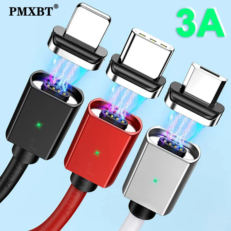 3A Magnetic Cable Micro USB Type C Fast Charging USB Data Cord For iPhone 12 Pro Max Huawei P40 Xiaomi Phone Charger Cable 1M 2M
3A Magnetic Cable Micro USB Type C Fast Charging USB Data Cord For iPhone 12 Pro Max Huawei P40 Xiaomi Phone Charger Cable 1M 2M