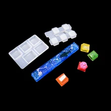 DM176 Keycap Mold Game Mechanical Keyboard Epoxy Resin Silicone Mould Key Puller Computer PC Gamer DIY Crafts Handmade Art