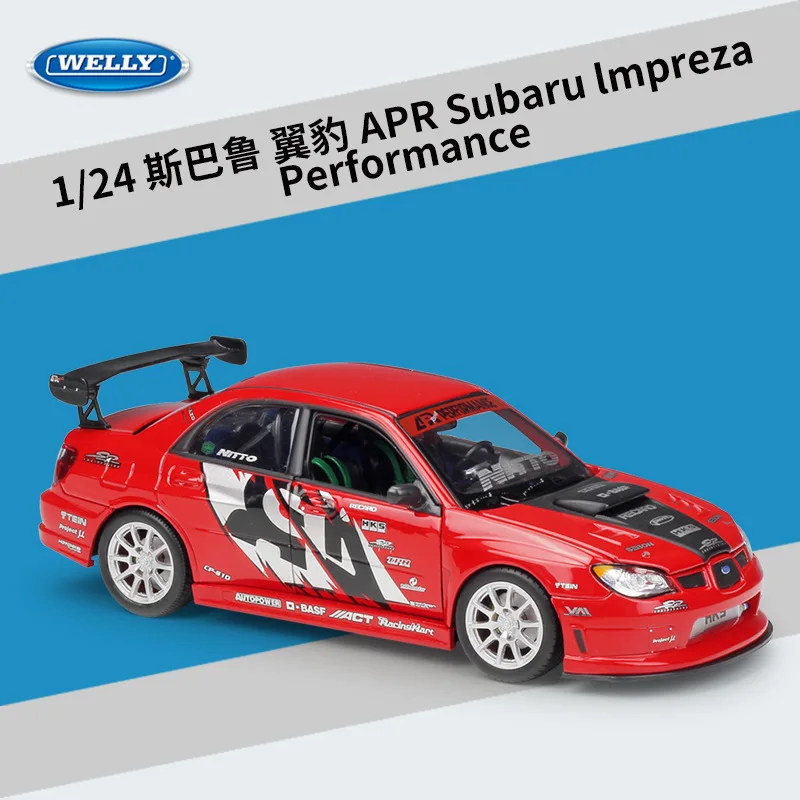Welly 1:24 Diecast APR lmpreza Performance Sport Cars High Simulation Vehicle Alloy Metal Model Car 2021
Welly 1:24 Diecast APR lmpreza Performance Sport Cars High Simulation Vehicle Alloy Metal Model Car 2021