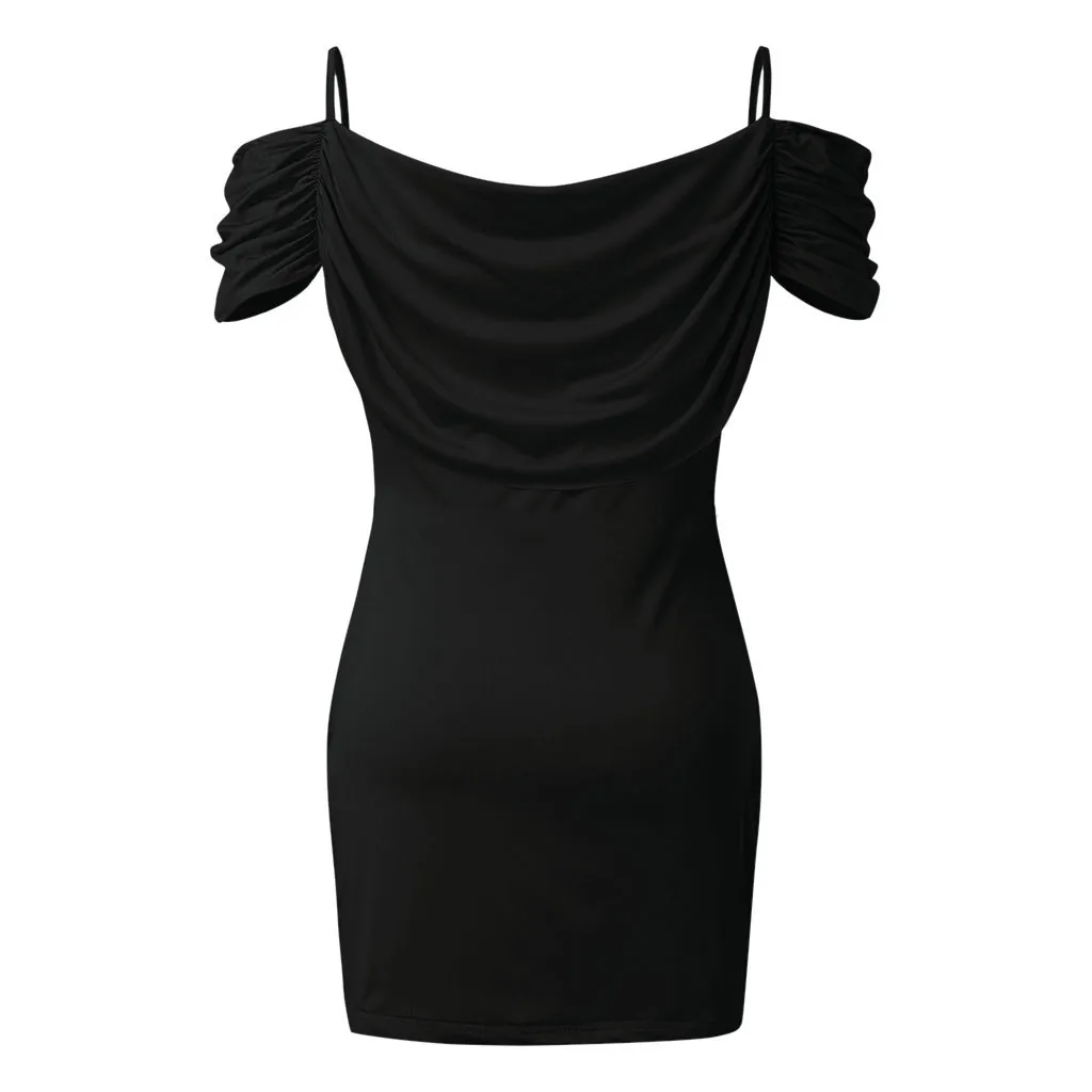 2020 Fashion Women Summer Party Dress Sexy Spaghetti Strap Cold Shoulder Silk Short Sleeve Mini Short Dresses
2020 Fashion Women Summer Party Dress Sexy Spaghetti Strap Cold Shoulder Silk Short Sleeve Mini Short Dresses