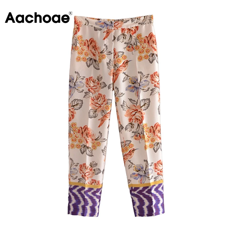 Aachoae 2021 Fashion Women Vintage Floral Printed Long Pants High Waist Zipper Fly Trousers Lady Casual Pockets Pants Pantalones
Aachoae 2021 Fashion Women Vintage Floral Printed Long Pants High Waist Zipper Fly Trousers Lady Casual Pockets Pants Pantalones