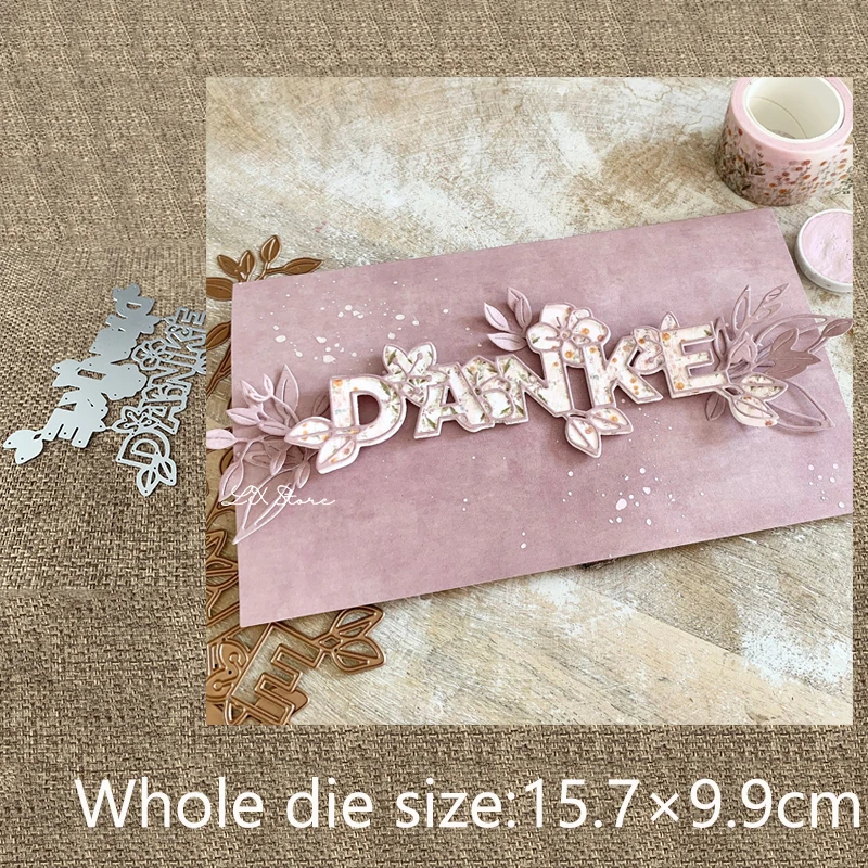 New Design Craft Metal stencil mold Cutting Dies German danke decoration scrapbook die cuts Album Paper Card Craft Embossing
New Design Craft Metal stencil mold Cutting Dies German danke decoration scrapbook die cuts Album Paper Card Craft Embossing
