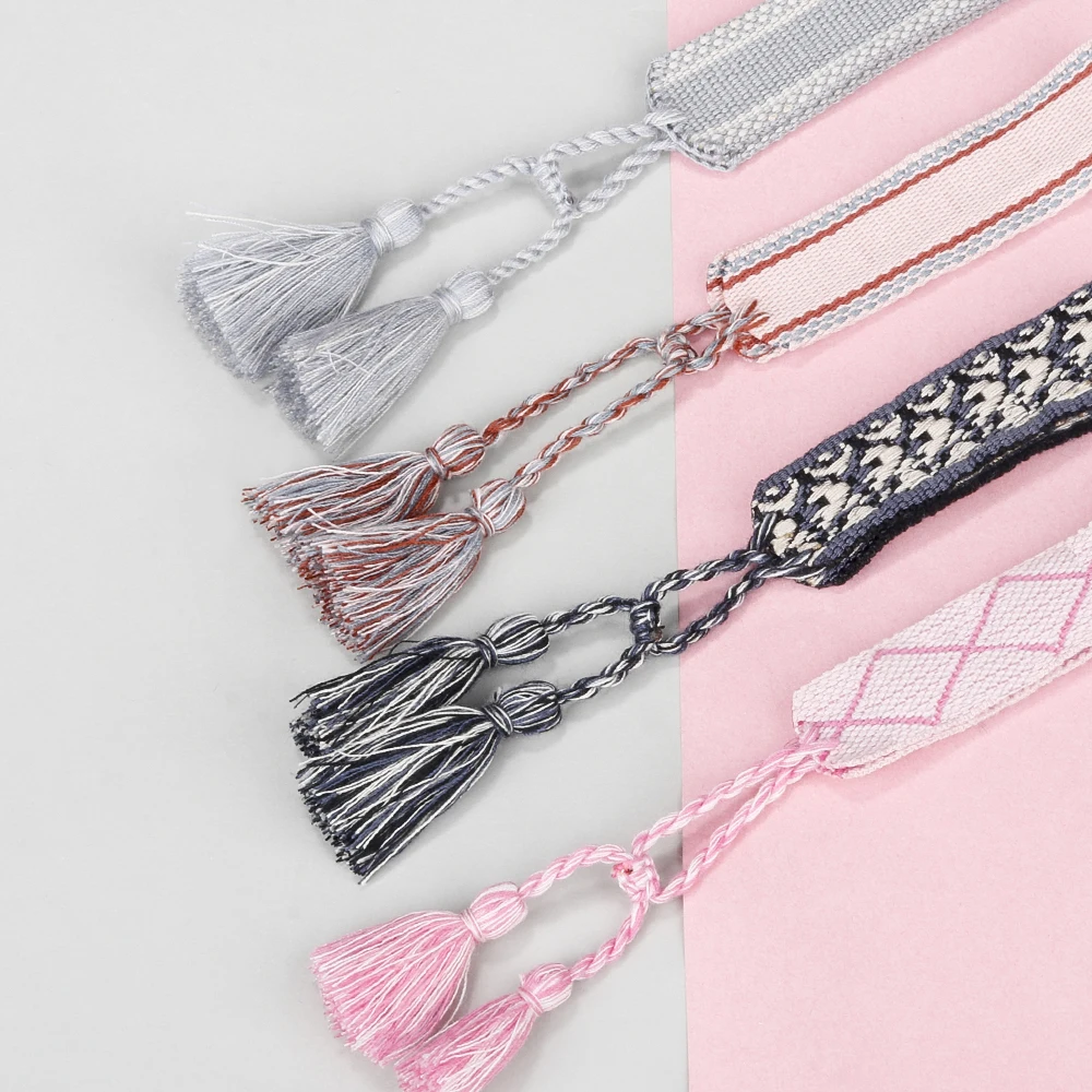 ZG Hand-woven Double-sided Letters Women Bracelet Jewelry Tassel Pendant Accessory Wrist Strap Multiple Colors Available
ZG Hand-woven Double-sided Letters Women Bracelet Jewelry Tassel Pendant Accessory Wrist Strap Multiple Colors Available