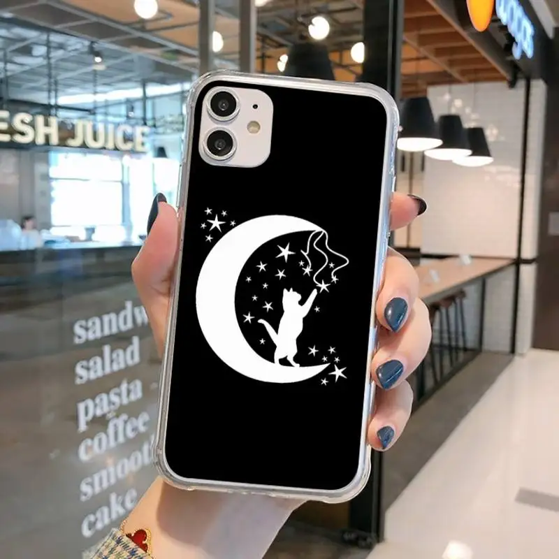 Death Witches moon cat Phone Case Transparent for iPhone 11 12 mini pro XS MAX 8 7 6 6S Plus X 5S SE 2020 XR
Death Witches moon cat Phone Case Transparent for iPhone 11 12 mini pro XS MAX 8 7 6 6S Plus X 5S SE 2020 XR