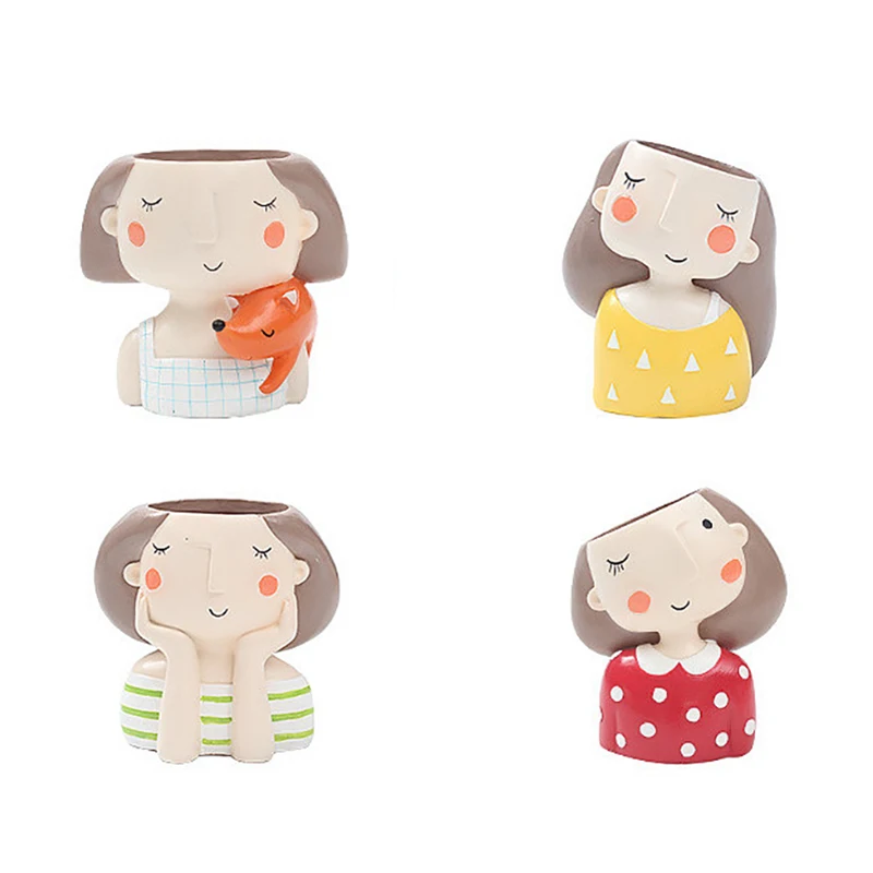 Набор цветочных горшков для девочек-4 шт., европейский стиль, плантатор для суккулентов, горшок для мини-бонсай, кактус, цветочный горшок, дом...
Набор цветочных горшков для девочек-4 шт., европейский стиль, плантатор для суккулентов, горшок для мини-бонсай, кактус, цветочный горшок, дом...