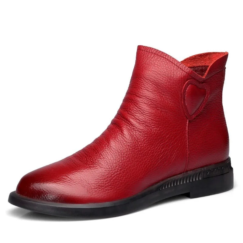 2021 Women's Genuine Leather Ankle Winter Boots for Women Warm Cotton Zipper Boots Retro Shoes Woman Western Handmade Footwear
2021 Women's Genuine Leather Ankle Winter Boots for Women Warm Cotton Zipper Boots Retro Shoes Woman Western Handmade Footwear