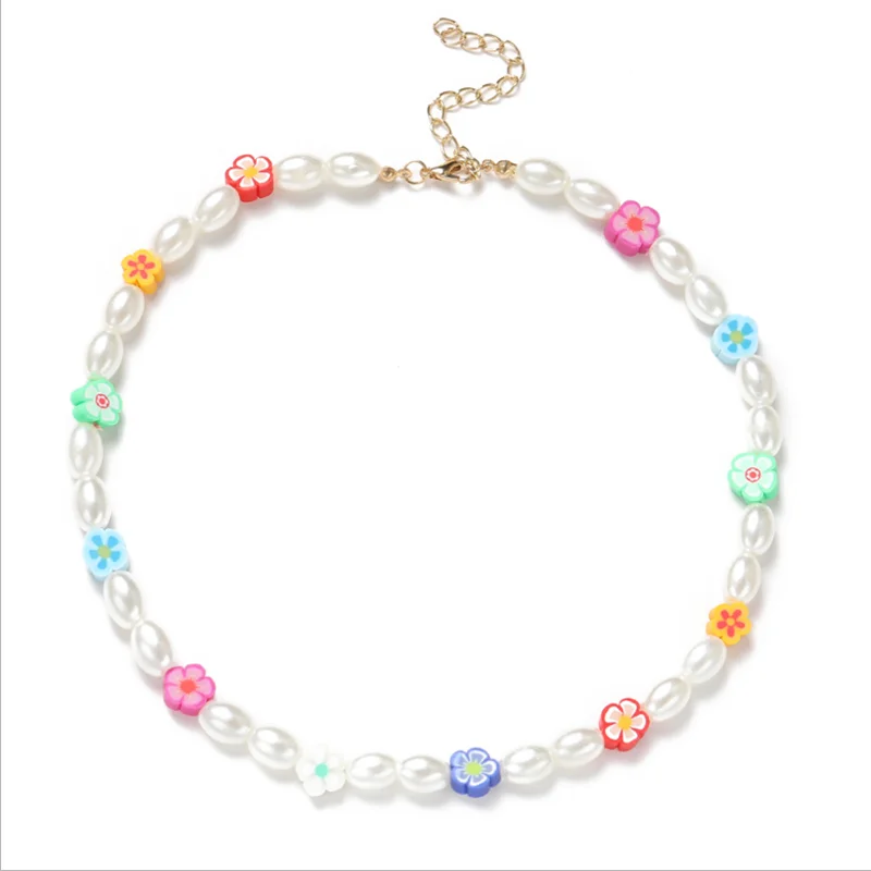 2021 Women Creative Imitation Pearl Rubber Flower Necklace Jewelry Gift for Friend Wholesale Necklaces
2021 Women Creative Imitation Pearl Rubber Flower Necklace Jewelry Gift for Friend Wholesale Necklaces