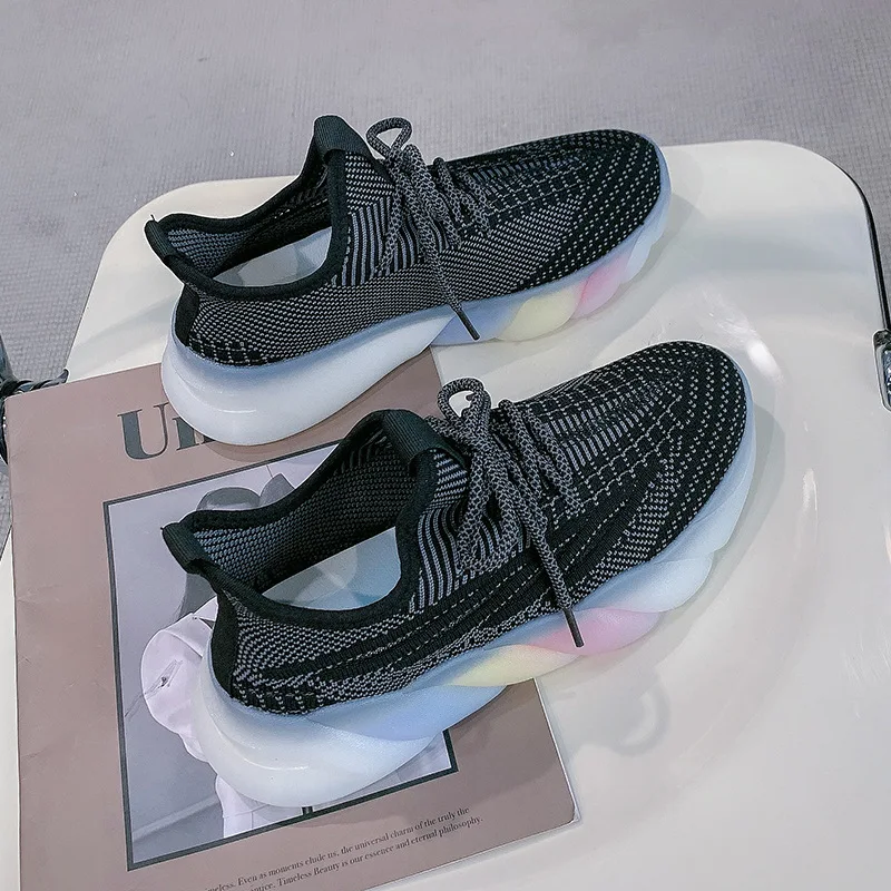 2021 Summer Dad Shoes comfortable Chunky Sneakers for Women Breathable Knit Sock Comfy Shoes Flat Lace Up Platform Shoes
2021 Summer Dad Shoes comfortable Chunky Sneakers for Women Breathable Knit Sock Comfy Shoes Flat Lace Up Platform Shoes