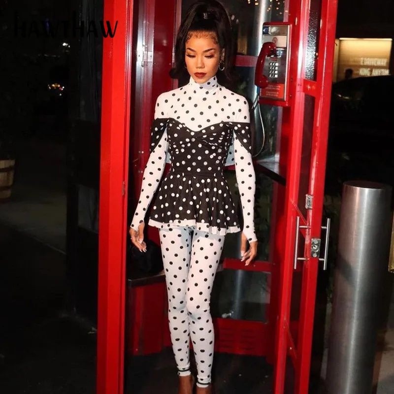 Hawthaw Women Autumn Long Sleeve Polka Dot Printed Bodycon Jumpsuit Overalls 2021 Fall Wholesale Lots Bulk Clothes Streetwear
Hawthaw Women Autumn Long Sleeve Polka Dot Printed Bodycon Jumpsuit Overalls 2021 Fall Wholesale Lots Bulk Clothes Streetwear