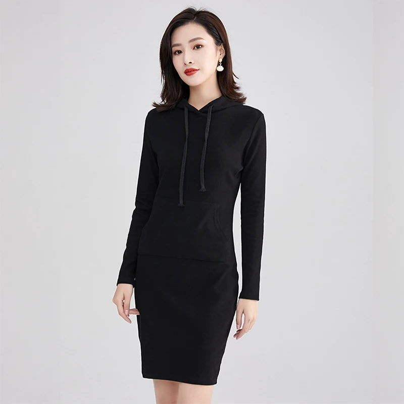 Autumn New Casual Long Sleeve Dress Women Solid Hoodies Sweatshirts Women Clothing Pullover Hoodies Slim Dresses
Autumn New Casual Long Sleeve Dress Women Solid Hoodies Sweatshirts Women Clothing Pullover Hoodies Slim Dresses