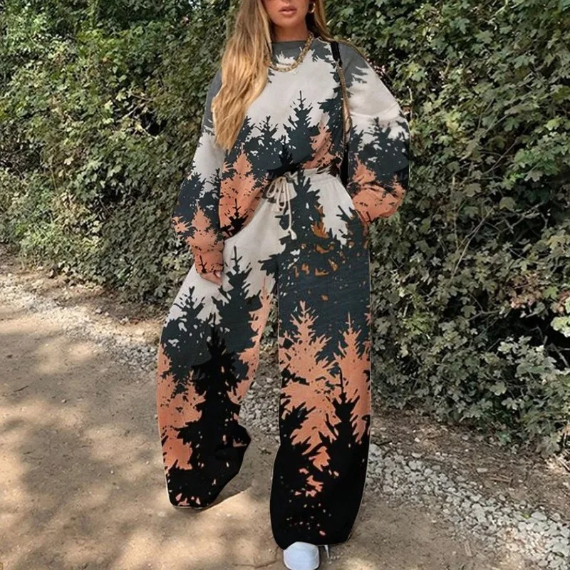 Vintage Landscape Print Two Piece Outfits for Women Plus Size Loose Casual Long Sleeve Long Pants Lounge Wear Spring Autumn 2021
Vintage Landscape Print Two Piece Outfits for Women Plus Size Loose Casual Long Sleeve Long Pants Lounge Wear Spring Autumn 2021