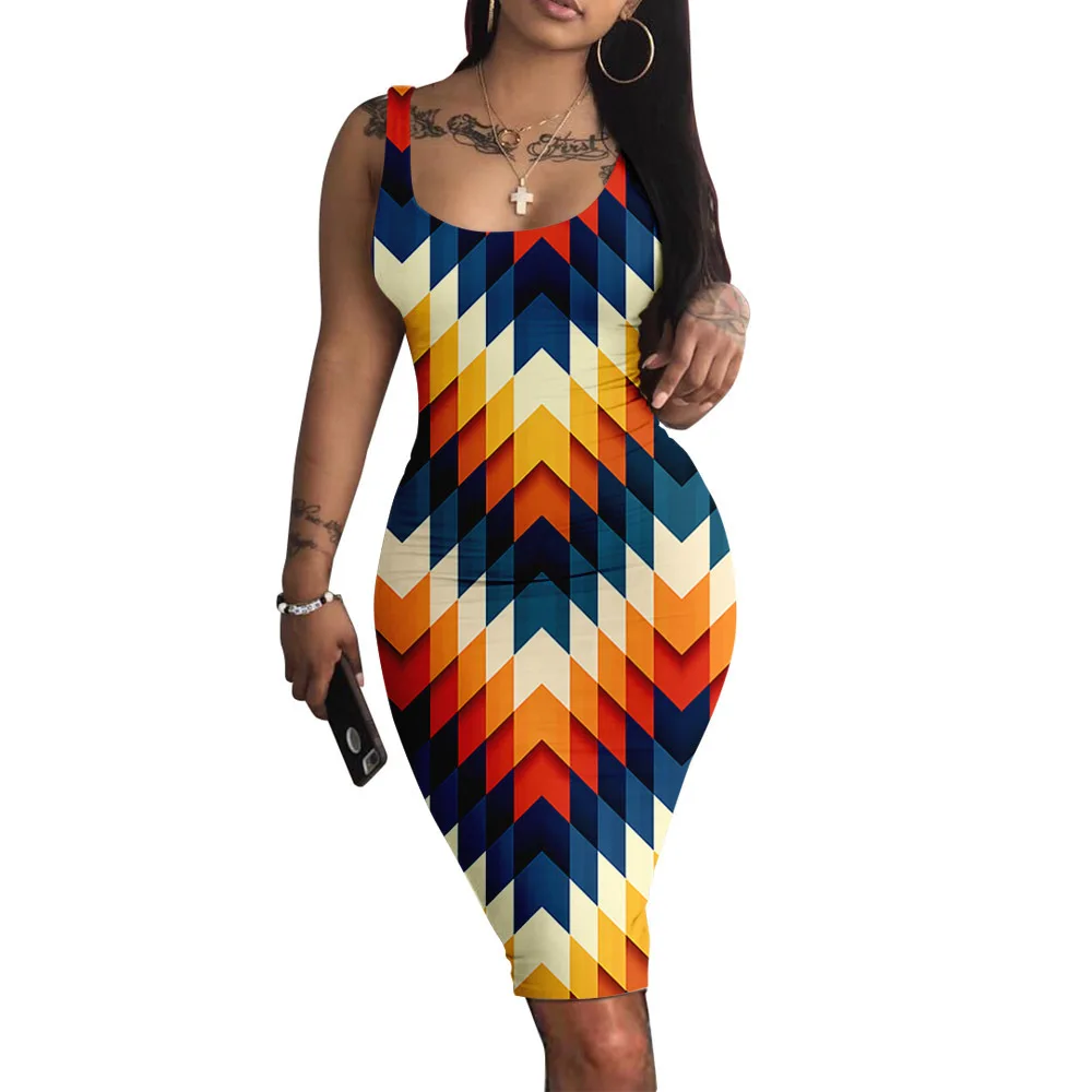 Women Skinny Mini Pencil Dress Summer Printed Night Clubwear Ladies Evening Party Slim Dresses Sundress Sleeveless Vestidos
Women Skinny Mini Pencil Dress Summer Printed Night Clubwear Ladies Evening Party Slim Dresses Sundress Sleeveless Vestidos