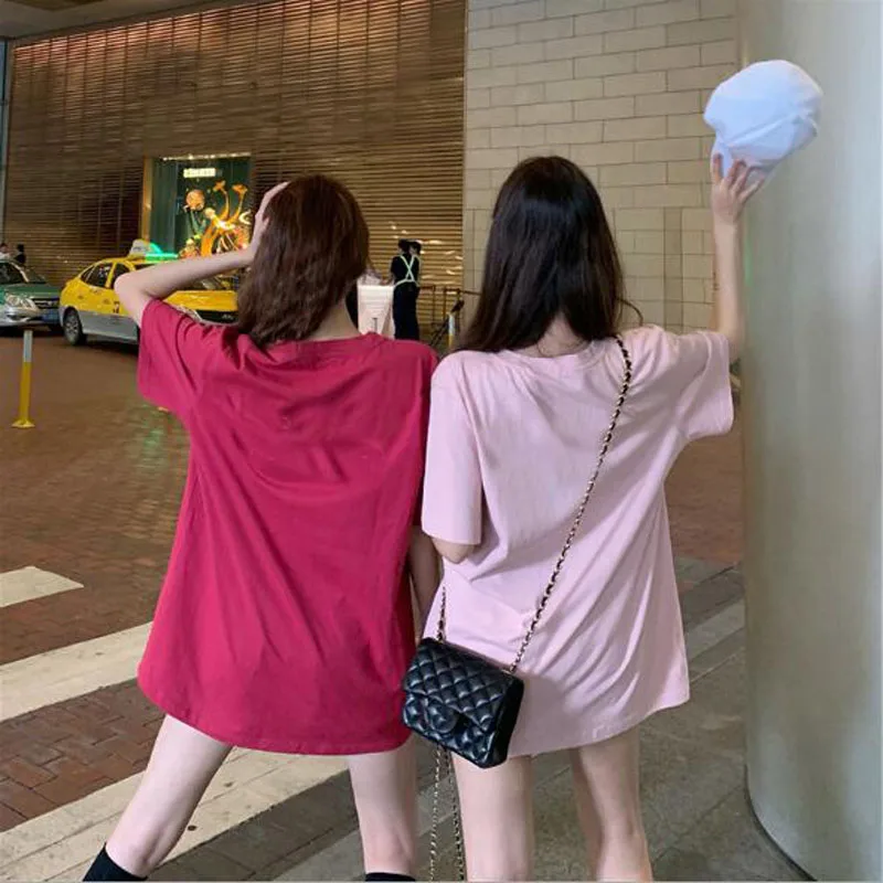Korean Style T shirt Women Spring Summer Fashion Short Sleeve Round Neck Woman T-shirt Cute Rabbit Print Tshirt Women
Korean Style T shirt Women Spring Summer Fashion Short Sleeve Round Neck Woman T-shirt Cute Rabbit Print Tshirt Women