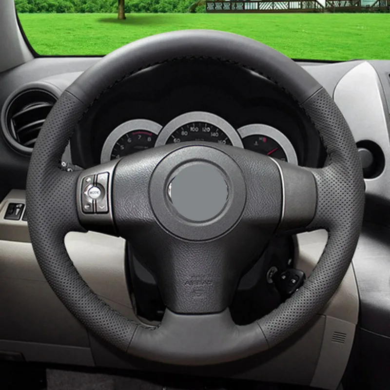 AutoPan Black Genuine Leather DIY Car Steering Wheel Cover Thread Red Stitching for Toyota Rav4 2009 - 2012
AutoPan Black Genuine Leather DIY Car Steering Wheel Cover Thread Red Stitching for Toyota Rav4 2009 - 2012