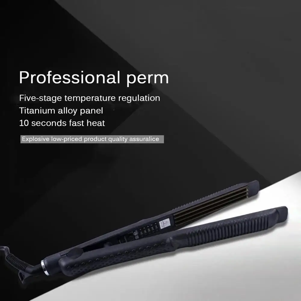 Portable Hair Perming Hair Styling Appliance Hair Crimper Mini Electric Splint Flat Iron Ceramic Hair Curler & Straightener Tool
Portable Hair Perming Hair Styling Appliance Hair Crimper Mini Electric Splint Flat Iron Ceramic Hair Curler & Straightener Tool