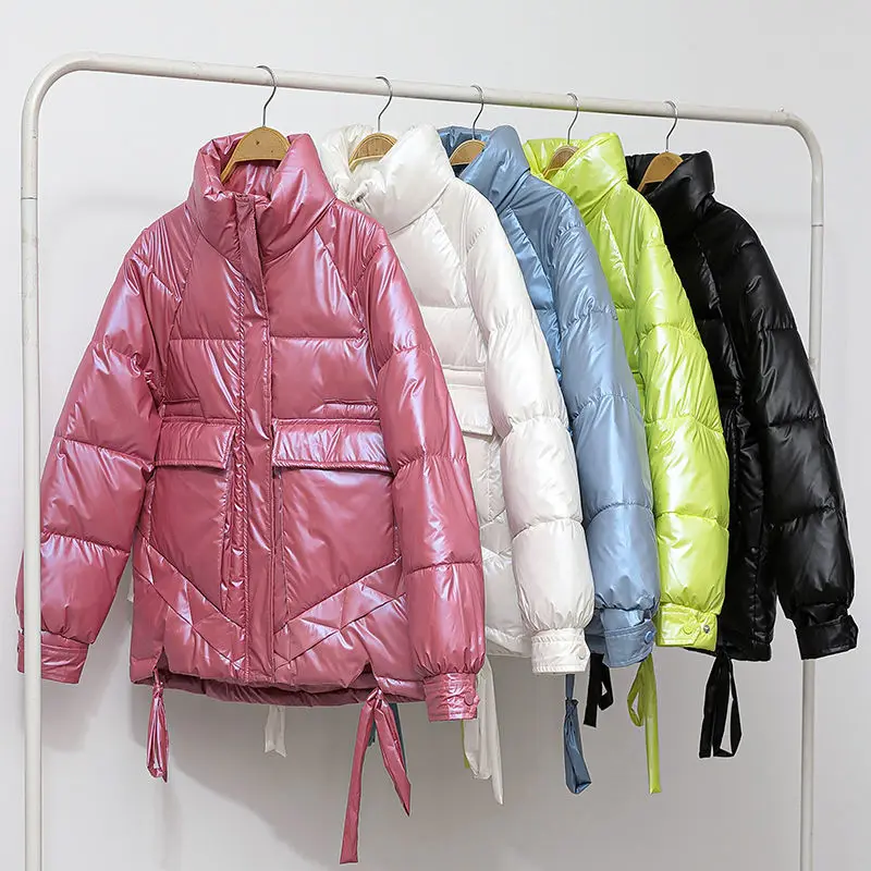 2020 New Winter Parkas Women Jacket Shining Fabric Down Cotton Jacket Casual Female Cotton Padded Jacket Warm Parka Outwear
2020 New Winter Parkas Women Jacket Shining Fabric Down Cotton Jacket Casual Female Cotton Padded Jacket Warm Parka Outwear