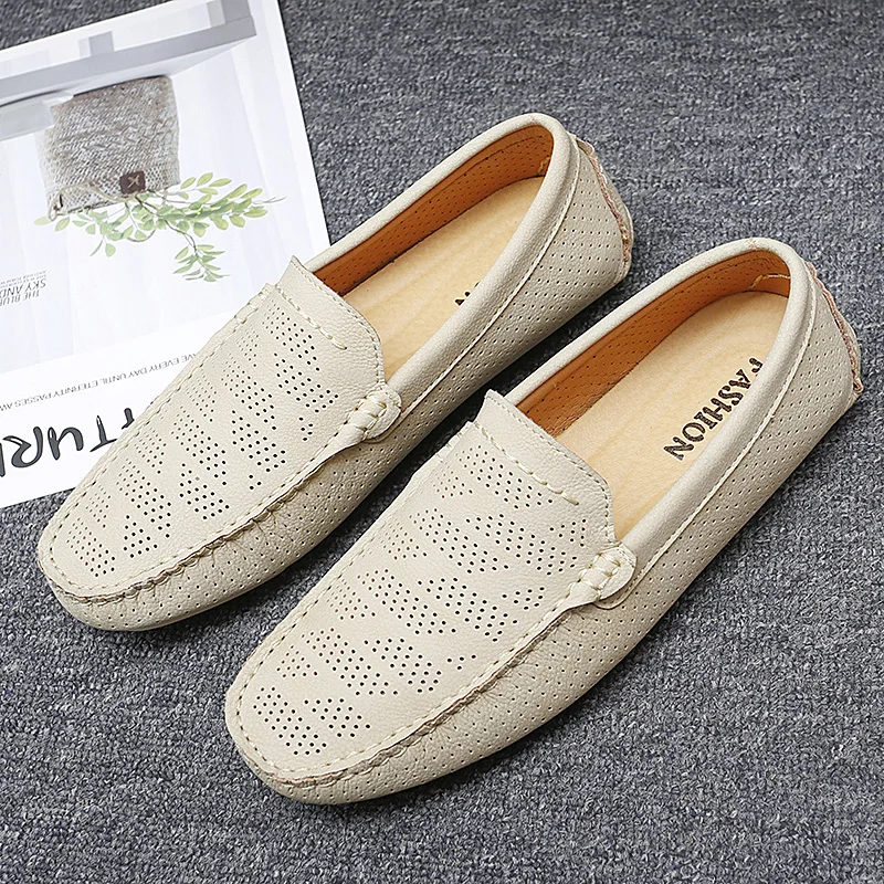 Men's Summer Fashion Cowhide Casual Holes Shoes Male Hollow Breathable Genuine Leather Loafer Moccasin Slip-on Soft Leisure Shoe
Men's Summer Fashion Cowhide Casual Holes Shoes Male Hollow Breathable Genuine Leather Loafer Moccasin Slip-on Soft Leisure Shoe