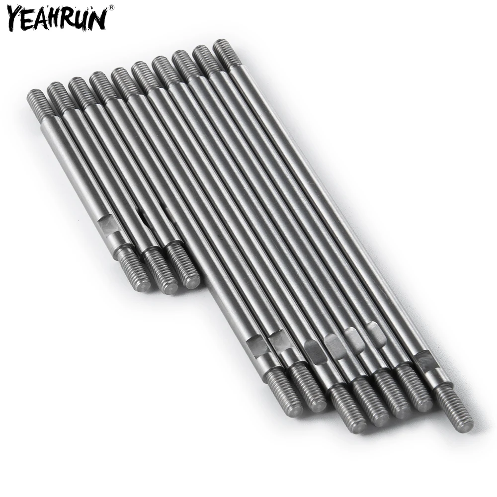YEAHRUN 10Pcs 313/324mm Wheelbase Pull Rods Stainless Steel Link Rod Set For 1/10 Traxxas TRX-4 TRX4 RC Crawler Car Parts
YEAHRUN 10Pcs 313/324mm Wheelbase Pull Rods Stainless Steel Link Rod Set For 1/10 Traxxas TRX-4 TRX4 RC Crawler Car Parts