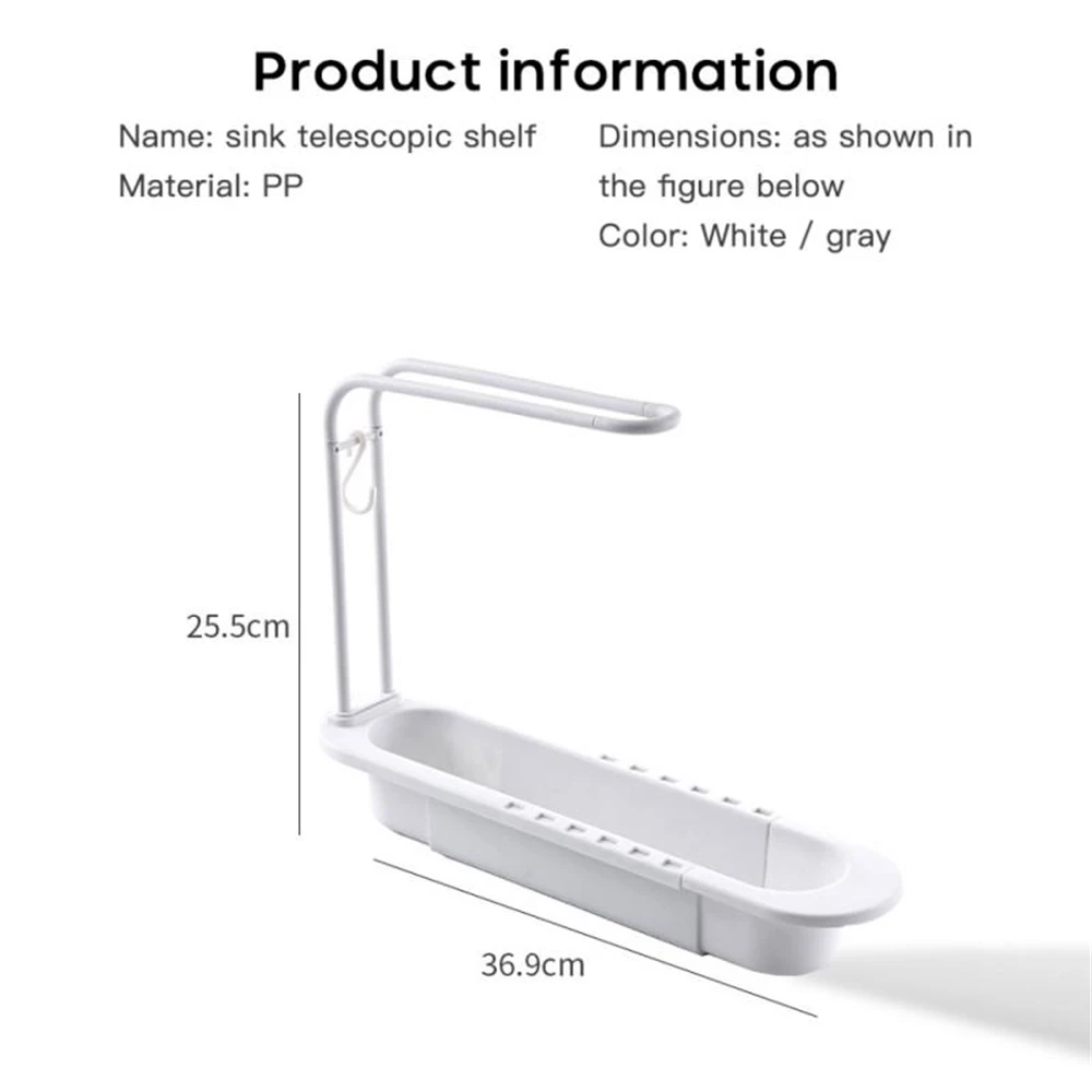 Sink Shelf Rack Storage Basket Soap Drain Adjustable Holder Sink Kitchen Organizer Gadgets Accessories
Sink Shelf Rack Storage Basket Soap Drain Adjustable Holder Sink Kitchen Organizer Gadgets Accessories