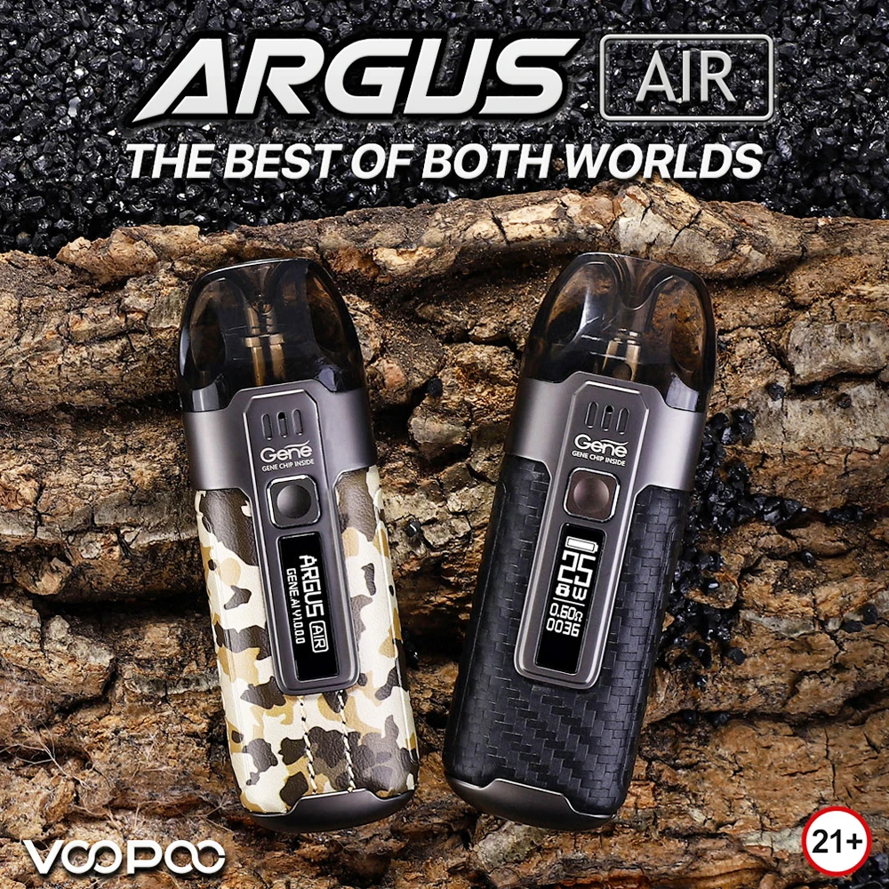 Оригинальный комплект VOOPOO Argus Air Pod 25 Вт 900 мАч аккумулятор 3,8 мл картридж GENE.AI чип электронная сигарета Pod система USB-C зарядки 0,54 OLED 
Оригинальный комплект VOOPOO Argus Air Pod 25 Вт 900 мАч аккумулятор 3,8 мл картридж GENE.AI чип электронная сигарета Pod система USB-C зарядки 0,54 OLED