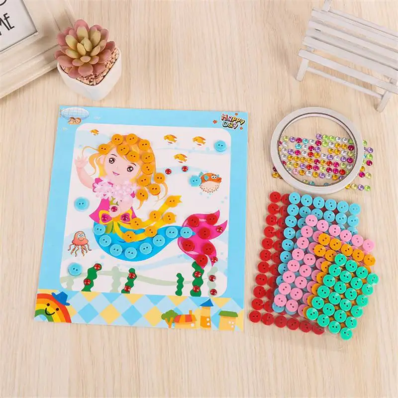 Painting Drawing Children Art Class Craft Toys Early Educational Kids Button Stickers Handmade DIY Drawing Toys
Painting Drawing Children Art Class Craft Toys Early Educational Kids Button Stickers Handmade DIY Drawing Toys