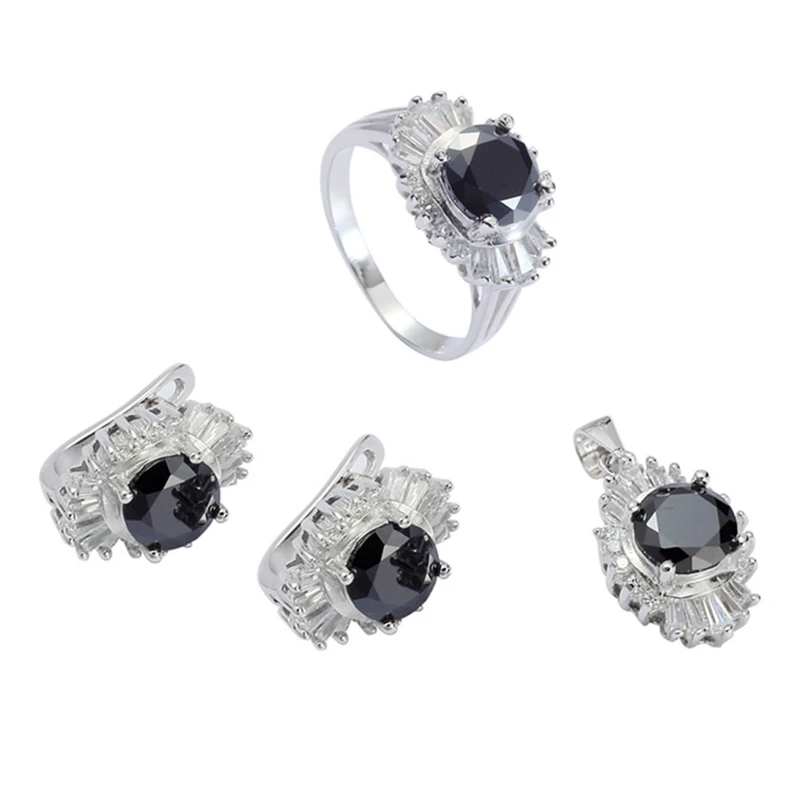 Eulonvan Charms luxury Wedding jewelry sets womens dropshipping 925 sterling silver dropshipping Black Cubic Zirconia S-3716set
Eulonvan Charms luxury Wedding jewelry sets womens dropshipping 925 sterling silver dropshipping Black Cubic Zirconia S-3716set