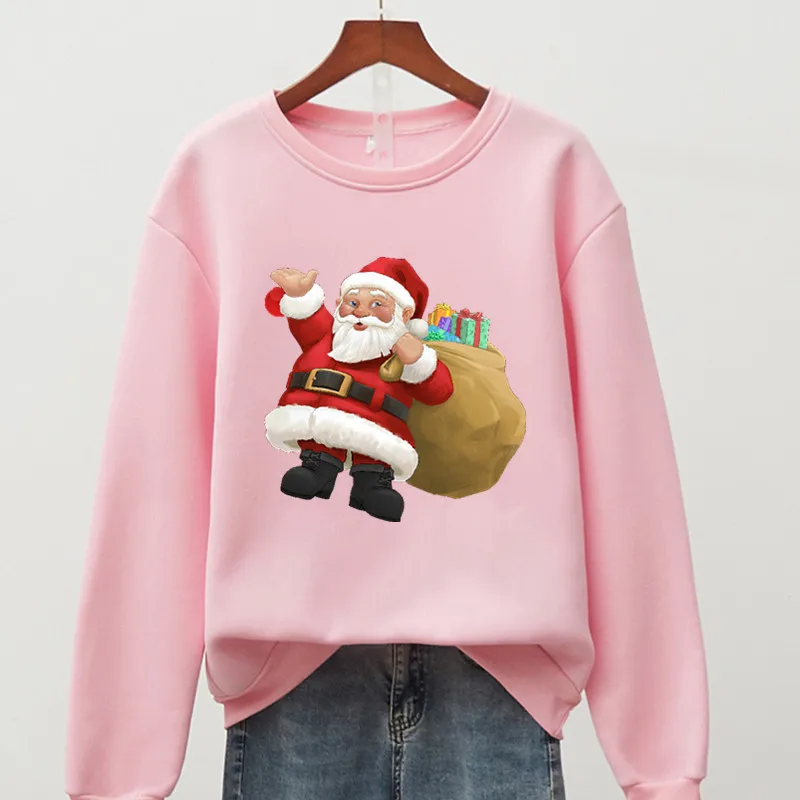Santa Claus Sweatshirt Women Casual Loose Hoodie Harajuku Streetwear Pullover Red Tops Korean Long Sleeved Cropped Tops
Santa Claus Sweatshirt Women Casual Loose Hoodie Harajuku Streetwear Pullover Red Tops Korean Long Sleeved Cropped Tops