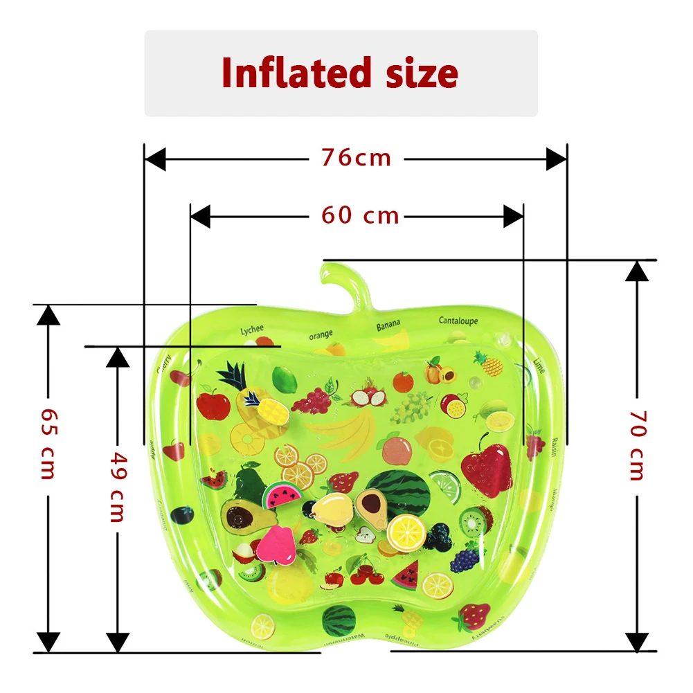 Activity Center Playmat Pad Sports Toys Creative Fruit Baby Inflatable Ice Water Patted Mat Play Games Mat with Friend
Activity Center Playmat Pad Sports Toys Creative Fruit Baby Inflatable Ice Water Patted Mat Play Games Mat with Friend