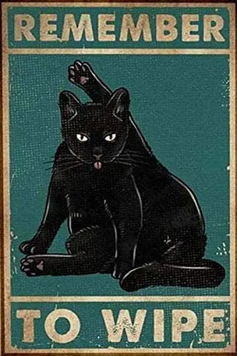 Remember to Wipe Cat Street Garage Tin Sign Retro Kitchen Garden Restaurant Party Farm People Cave Farm Wall Decoration
Remember to Wipe Cat Street Garage Tin Sign Retro Kitchen Garden Restaurant Party Farm People Cave Farm Wall Decoration