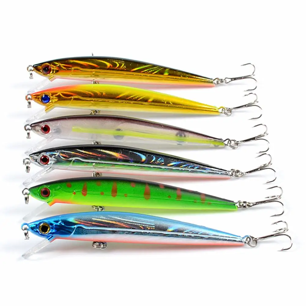 6-color Minnow Fishing Lure Bait 11cm/9.2g Bionic Artifical Lure Plastic Hard Lure
6-color Minnow Fishing Lure Bait 11cm/9.2g Bionic Artifical Lure Plastic Hard Lure