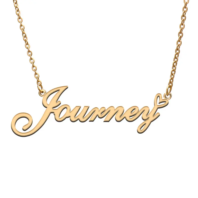 Love Heart Journey Name Necklace for Women Stainless Steel Gold & Silver Nameplate Pendant Femme Mother Child Girls Gift
Love Heart Journey Name Necklace for Women Stainless Steel Gold & Silver Nameplate Pendant Femme Mother Child Girls Gift